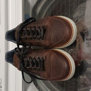 Men's Brown Leather Sneakers